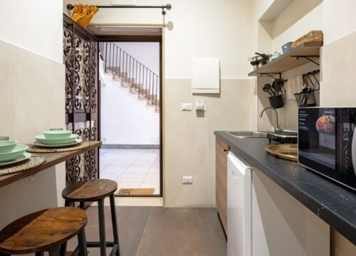 Angolo cottura affittacamere Wind Suite Rose Bari Sea - DomusCharme